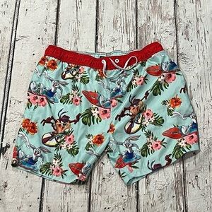 Looney Tunes Cartoon Summer Beach Swim Trunks Shorts Swimwear
